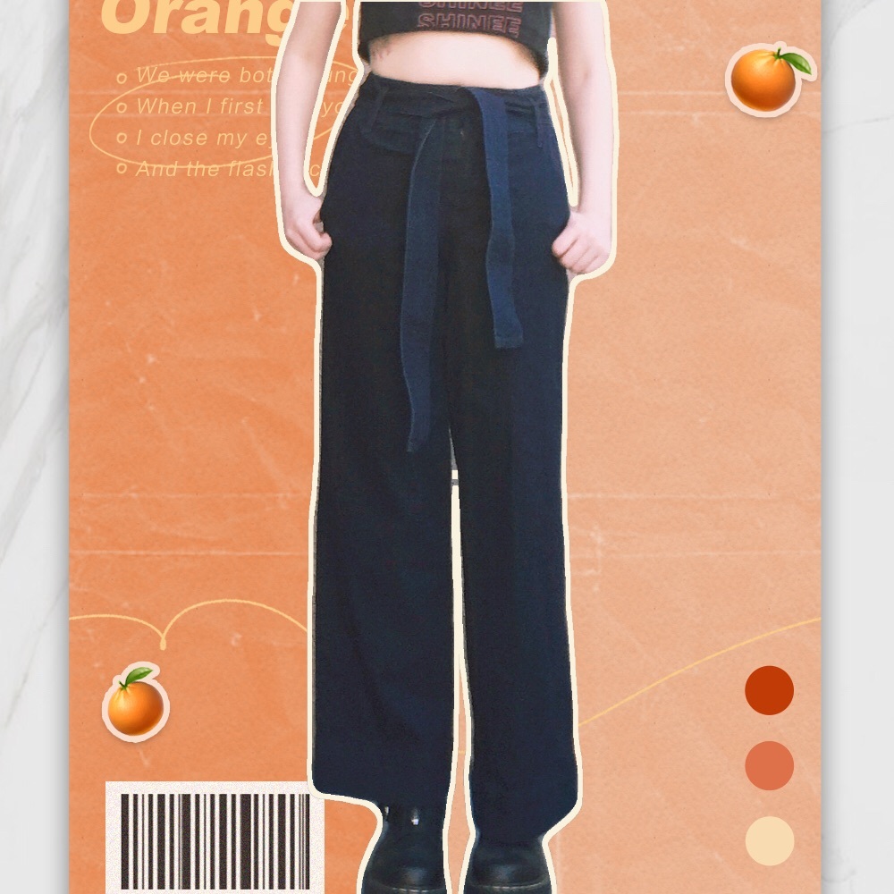 A New Day high waisted wide leg denim jeans